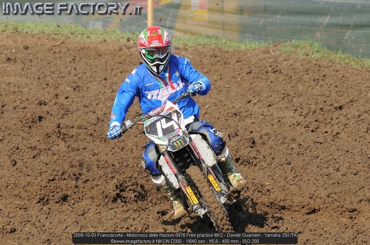 2009-10-03 Franciacorta - Motocross delle Nazioni 0976 Free practice MX2 - Davide Guarnieri - Yamaha 250 ITA